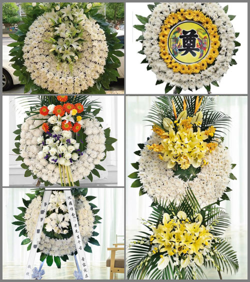 山东青岛莱西市院上镇小高岚村花圈速递